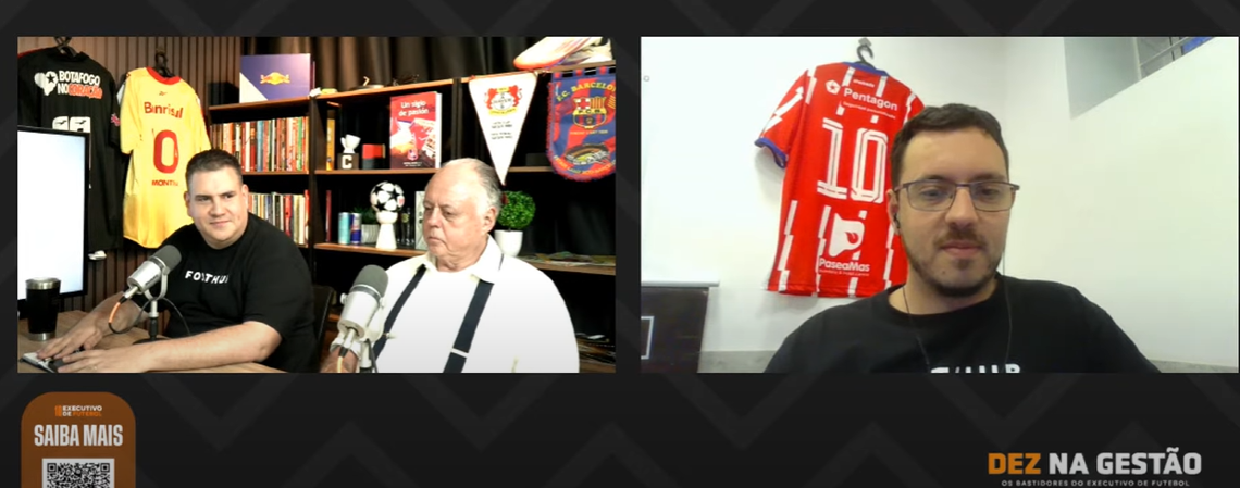 DEZ na Gestão: episódio inicial traz panorama sobre gestão e carreira do Executivo de Futebol