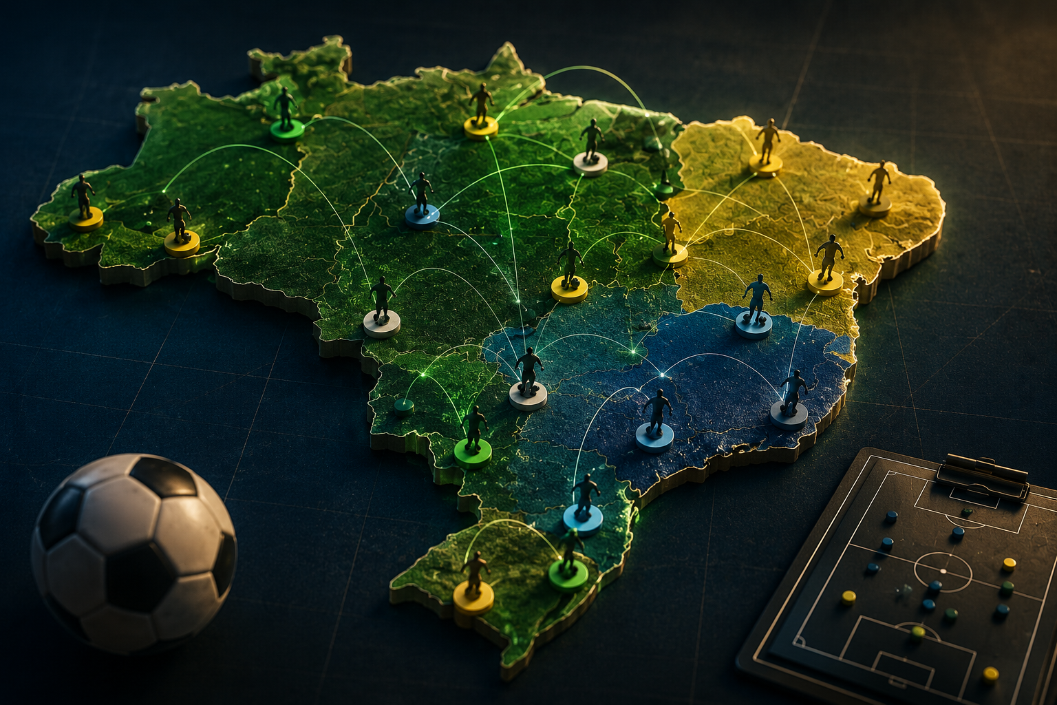 Planejando o Gol: O Mapa de Talentos no Futebol Brasileiro